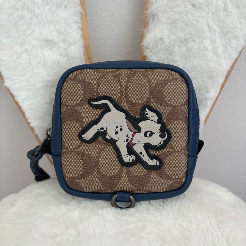 COACH x DISNEY collab 101 Dalmatians belt bag zipper pouch